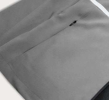 Cienka bluza na suwak ciemnoszara (20325)