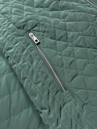 PIKOWANA DAMSKA KURTKA ZIELONA (6370)