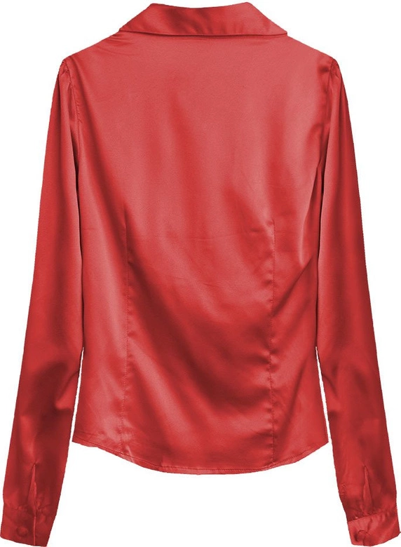 SATYNOWA KOSZULA CZERWONA (1067)