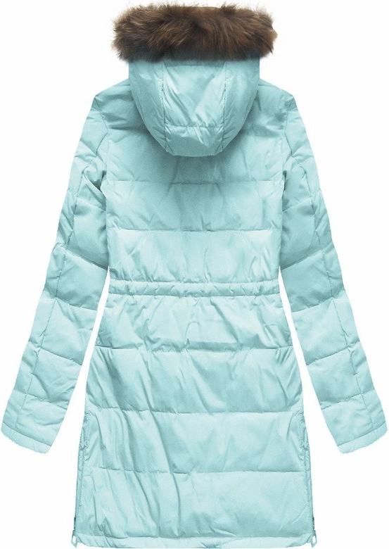 PIKOWANA KURTKA Z NASZYWKAMI MIĘTOWA (08)