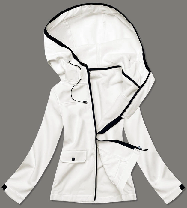DAMSKA KURTKA SPORTOWA TYPU SOFTSHELL ECRU (HD182-45)