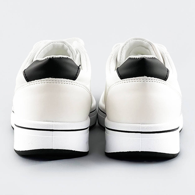 Sportowe buty damskie biało-czarne (ad-587)