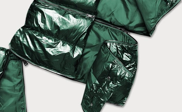 Kurtka zimowa damska trzy długości zielona (omdl-009)