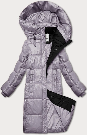 Zimowa kurtka damska z kapturem Glakate wrzos (LU-238001#)