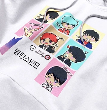 Damska bluza sportowa z nadrukiem biała (n7283)