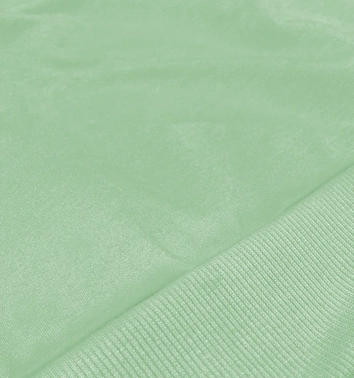 Cienka krótka bluza dresowa damska pistacja (8B938-39)