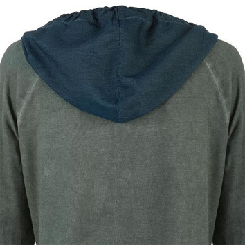 BLUZA Z BŁYSZCZĄCĄ RÓŻĄ KHAKI (5092)
