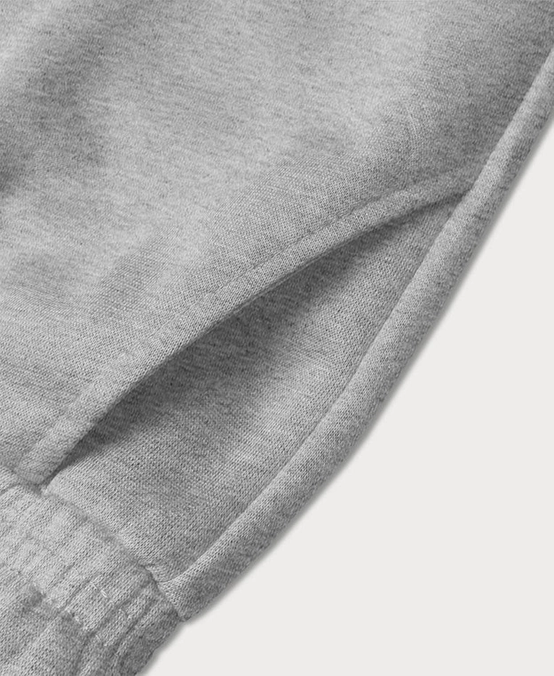 Dwukolorowe spodenki męskie szare (8K930-2)