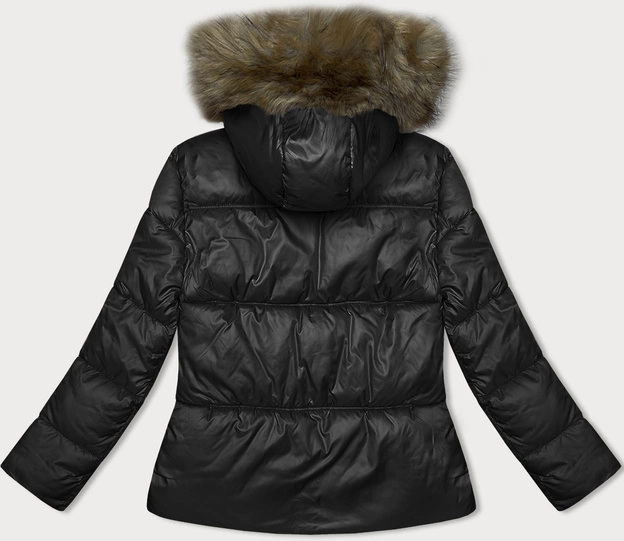 Damska kurtka fason bombki czarna S'west (B8190-1)