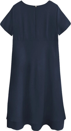 Trapezowa sukienka granatowa (436art)