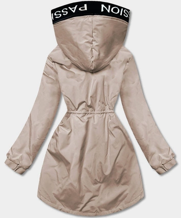 Damska parka oversize cappuccino (b8080-12)