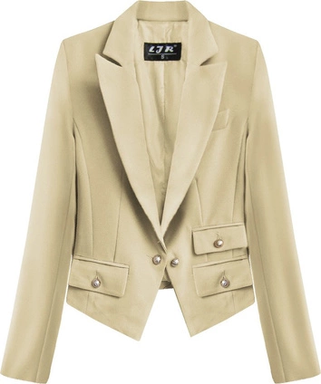 MARYNARKA Z GUZIKAMI BEŻOWA (8193)