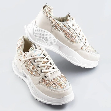 Buty sportowe damskie beżowe (7003)