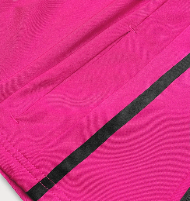 Bluza damska z niską stójką różowa (hh020-51)