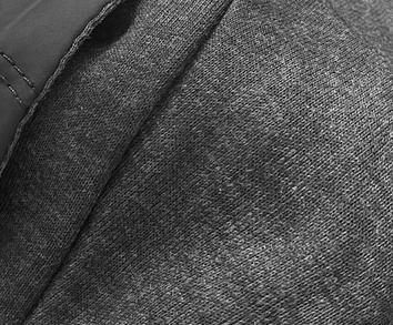 Bluza damska z łączonych materiałów grafitowa (amg-28)