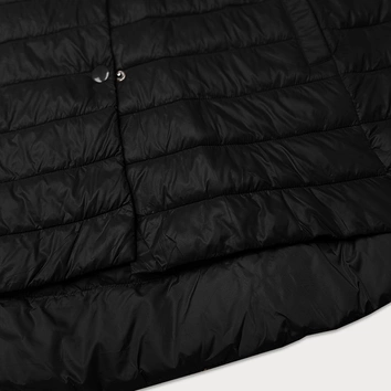 Pikowana kurtka damska ze stójką Minority czarna (P3-6908-1)