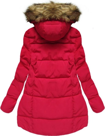 ASYMETRYCZNA KURTKA CZERWONA (7200W)