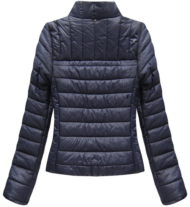 KRÓTKA PIKOWANA KURTKA GRANATOWA (81264)