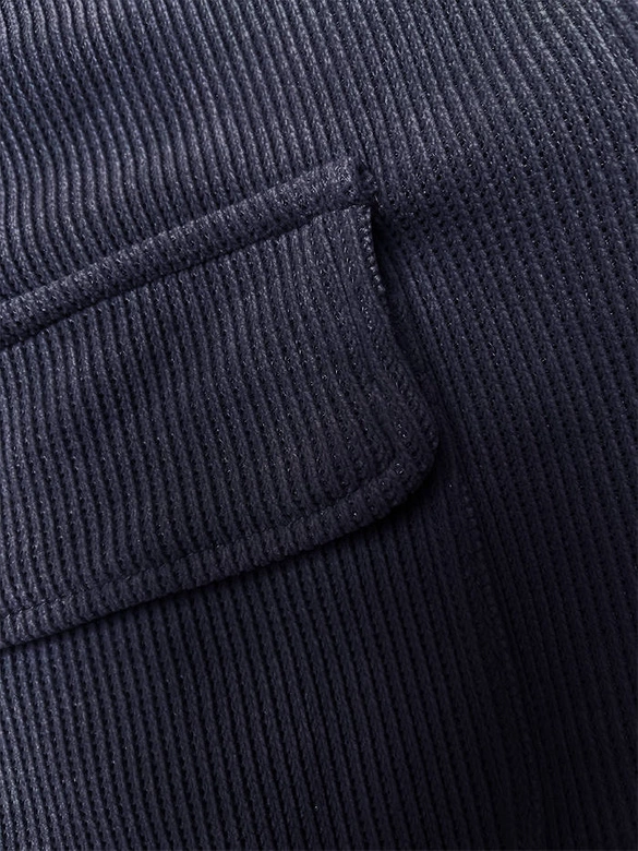 Komplet dresowy w prążki granatowy (AMG-335A)