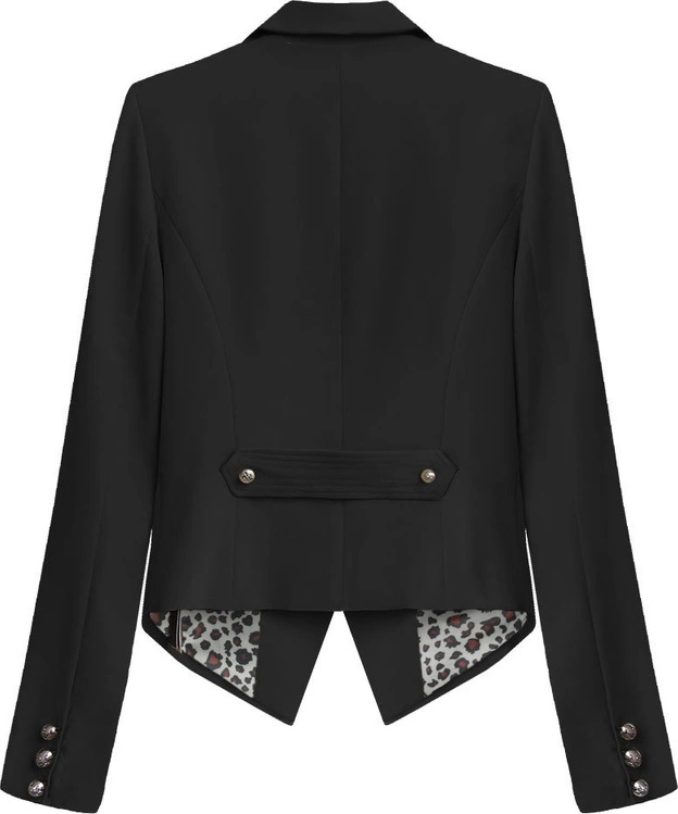 MARYNARKA Z GUZIKAMI CZARNA (8193/1)