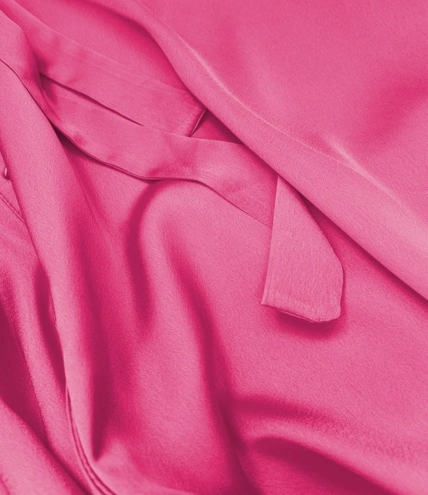 SATYNOWA SUKIENKA KOSZULOWA RÓŻOWA (20460)