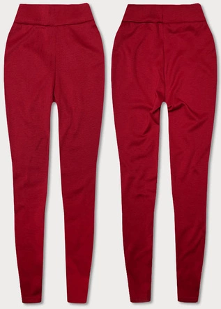Grube legginsy bawełna czerwone (YW06039-5)