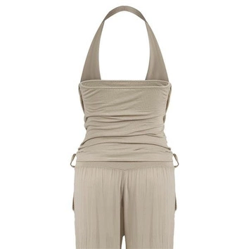 DŁUGI KOMBINEZON BEŻOWY (V019)