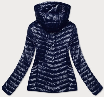 PIKOWANA KURTKA DAMSKA GRANATOWA (6384)