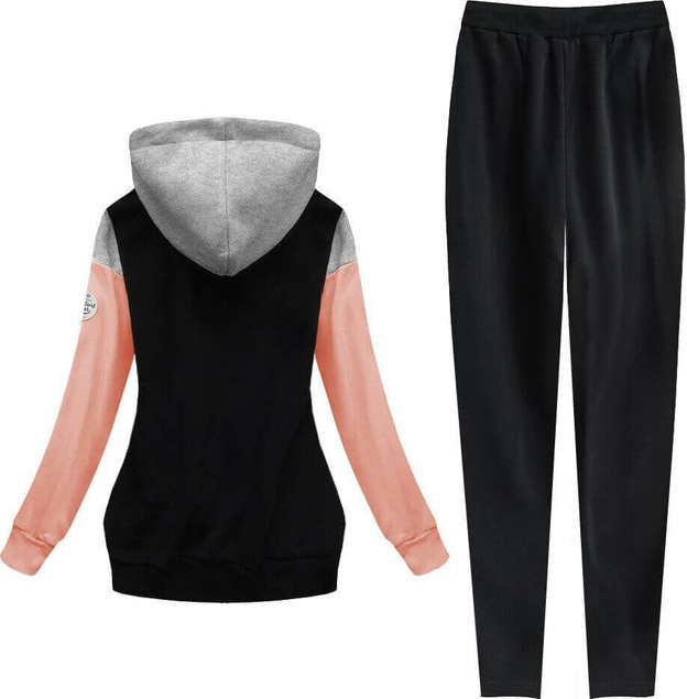 DRES DAMSKI SZARO-ŁOSOSIOWY (690A)