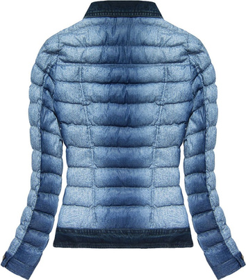 NIEBIESKA KURTKA IMITUJĄCA JEANS (7162)