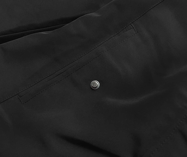 Dwustronna kurtka damska zimowa czarna (2M-21508)