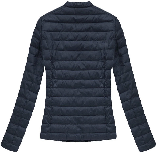 PIKOWANA KURTKA ZE STÓJKĄ GRANATOWA (W52BIG)