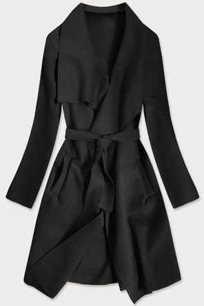 MINIMALISTYCZNY PŁASZCZ CZARNY (678ART)