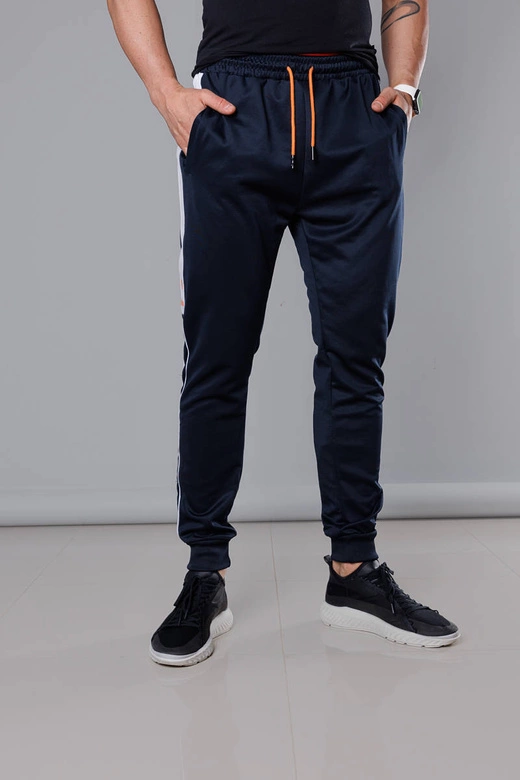 Męskie dresy z lampasami granatowe (8K161)