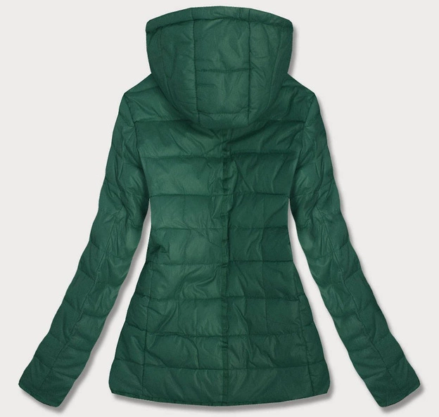 DAMSKA KURTKA PIKOWANA ZIELONA (W351)