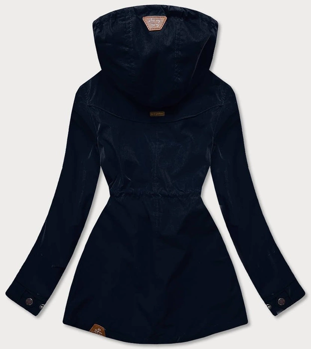 DAMSKA KURTKA PARKA/PIKOWANA DWUSTRONNA GRANATOWA (CAN-621)
