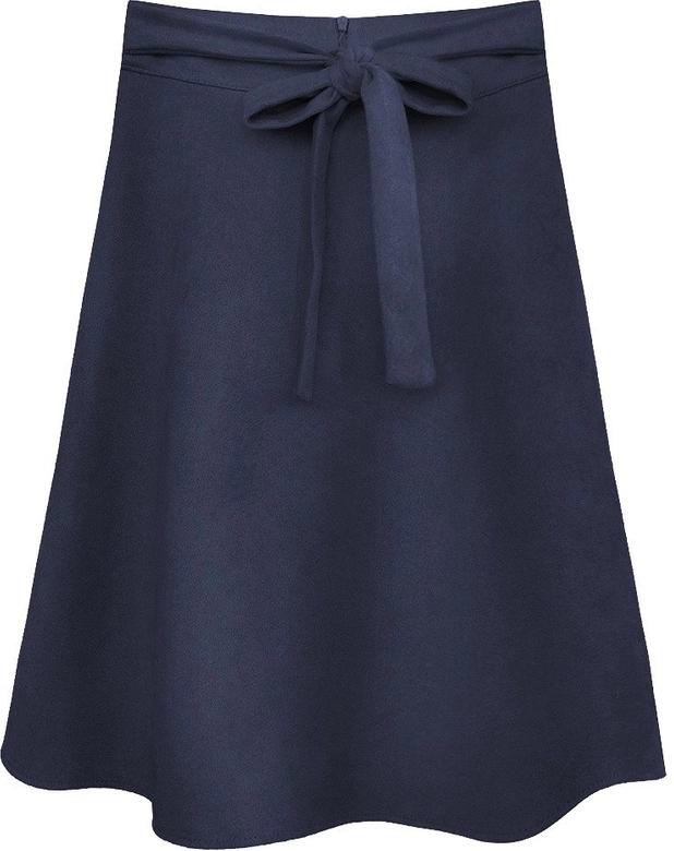 ROZKLOSZOWANA SPÓDNICA GRANATOWA (537ART)