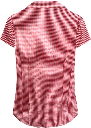 KOSZULA Z KRÓTKIM RĘKAWEM CZERWONA (1028)