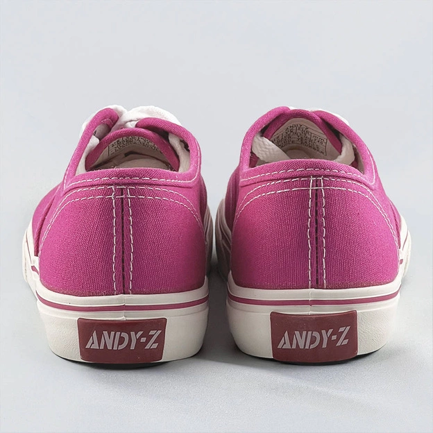 Sznurowane tenisówki damskie fuksja (a8865)