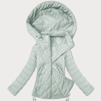 Pikowana krótka kurtka damska J Style miętowa (16M9239-156)