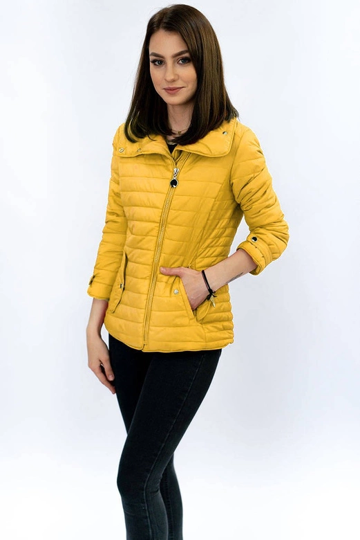 Kurtka z wysoką stójką żółta (dl016)
