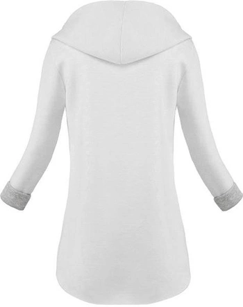 NARZUTKA BLUZA SWEETISSIMA BIAŁO-SZARA (8103-6)