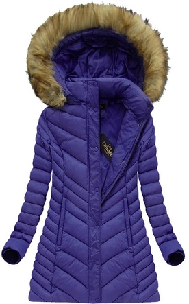 PIKOWANA KURTKA Z KAPTUREM CHABROWA (7678BIG)