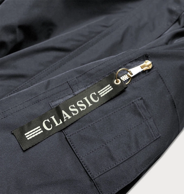 PARKA DAMSKA ZIMOWA Z FUTERKIEM GRANAT-SZARY (B532-3070)