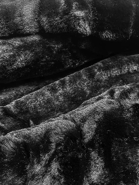 DAMSKA KURTKA ZIMOWA NA MISIU CZARNA (W550)