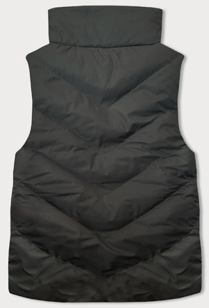 Puchowa dwustronna kamizelka damska army (5M3179-136)