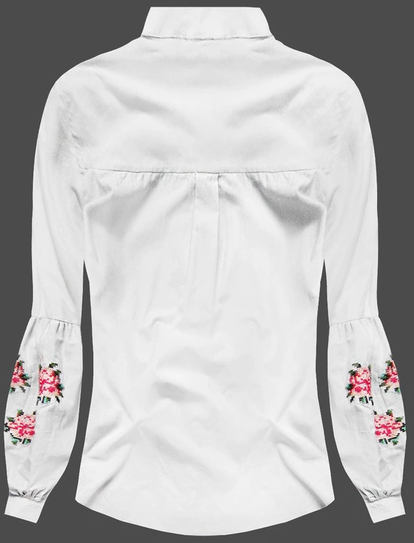 KOSZULA Z BUFIASTYMI RĘKAWAMI BIAŁA (K03)