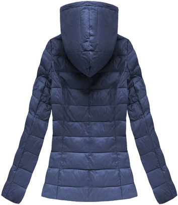 PIKOWANA KURTKA Z KAPTUREM GRANATOWA (1706)