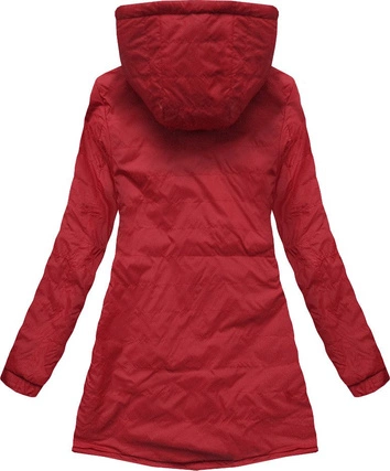 DWUSTRONNA PARKA Z KAPTUREM CZARNA (W645)