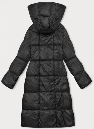Długa zimowa kurtka damska czarna (YP-22073-1)